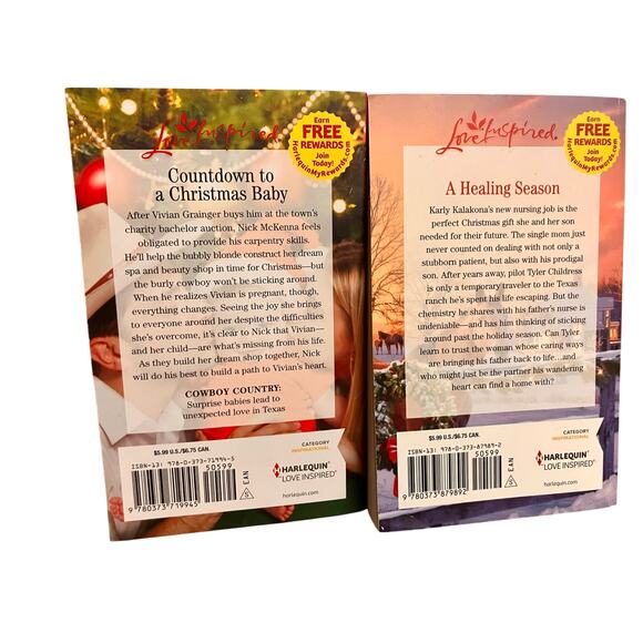 Love Inspired CHRISTIAN Romance NOVELS Lot of (2) CHRISTMAS Mistletoe Texas - Picture 2 of 3